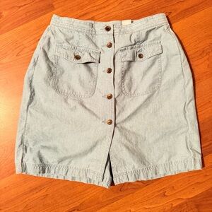 Liz Claiborne Light Blue Denim Skort
